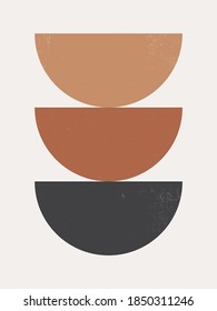 Modern Poster Art. Abstract Wall Art. Digital Interior  Decoration Art with Grunge texture. Vector EPS 10.
