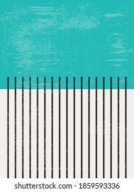 Modern Poster Art. Abstract Wall Art. Digital Interior Decoration Art with Grunge texture. Vector EPS 10.