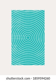 Modern Poster Art. Abstract Wall Art. Digital Interior Decoration Art with Grunge texture. Vector EPS 10.