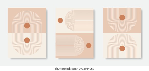 Modern Poster Art. Abstract Wall Art. Digital Interior Decoration Art. Vector EPS 10.