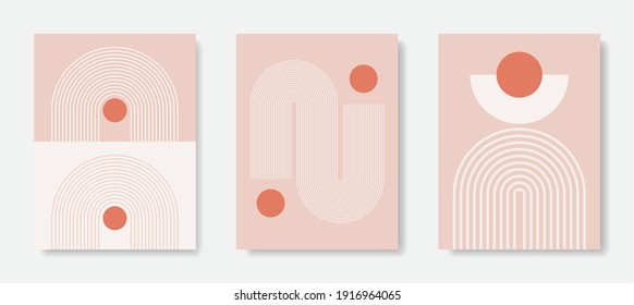 Modern Poster Art. Abstract Wall Art. Digital Interior Decoration Art. Vector EPS 10.