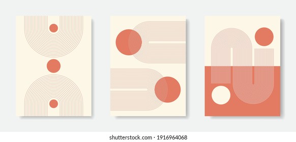 Modern Poster Art. Abstract Wall Art. Digital Interior Decoration Art. Vector EPS 10.