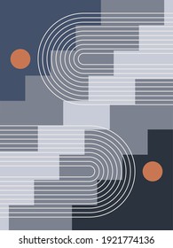 Moderne Poster Art. Abstrakte Wall Art. Digital Interior Decoration Art. Vector EPS10.