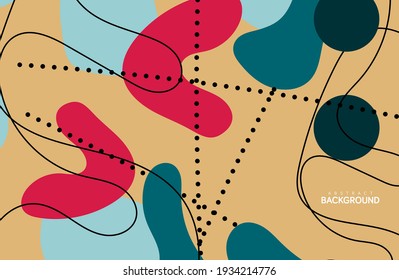 Modern Poster Art. Abstract Wall Art. Digital Interior Decoration. Vector EPS
