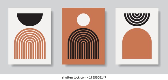 Modern Poster Art. Abstract Wall Art. Digital Interior Decoration Art. Vector EPS 10.