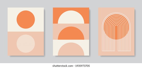 Modern Poster Art. Abstract Wall Art. Digital Interior Decoration Art. Vector EPS 10.