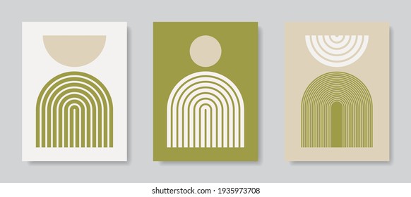 Modern Poster Art. Abstract Wall Art. Digital Interior Decoration Art. Vector EPS 10.