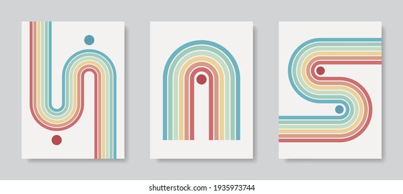 Modern Poster Art. Abstract Wall Art. Digital Interior Decoration Art. Vector EPS 10.