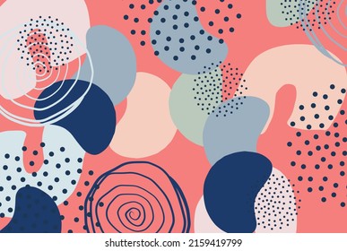 Modern Poster Art. Abstract Wall Art. Digital Interior Decoration. Vector EPS
