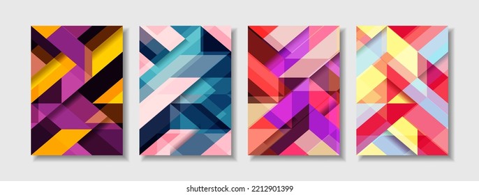Modern poster colorful background and cover abstract trendy shape design