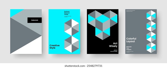 Design moderno de pôster. Layout da Capa do Livro Criativo. Modelo de banner abstrato. Apresentação de negócios. Relatório. Brochura. Histórico. Panfleto. Notebook. Catálogo. Identidade da marca. Publicidade. Boletim Informativo