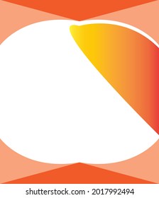 Modern poster design light orange