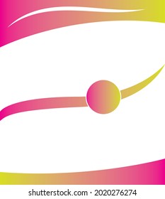 Modern poster design pink color design