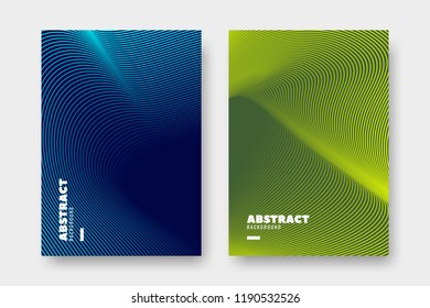 Modern poster design with vibrant gradient shapes. Minimal cover template. Vector illustration.