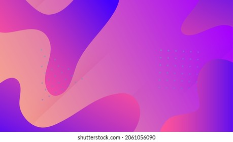 Modern Poster. Flow Multicolor Geometry. Fluid Pattern. Colorful Frame. Pink Minimal Layout. Vibrant Screen. Tech Liquid Shape. Wavy Landing Page. Magenta Modern Poster