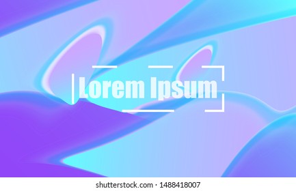 Modern poster. Fluid shapes. 3d geometric background. Vector illustration.