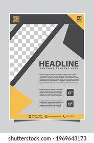 modern poster flyer pamphlet brochure cover design layout space for photo background, vector illustration template in A4 size. Vector flyer template design. For business, corporate