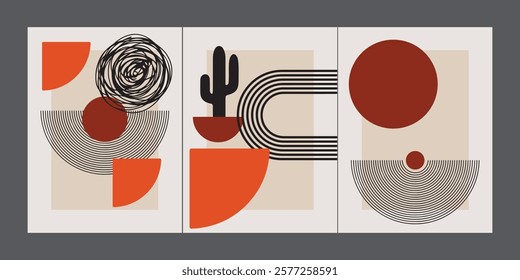 Modern poster geometric shape abstract background for design and creative, printable and easy to edit