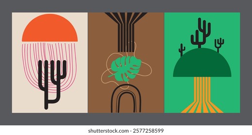 Modern poster geometric shape abstract background for design and creative, printable and easy to edit
