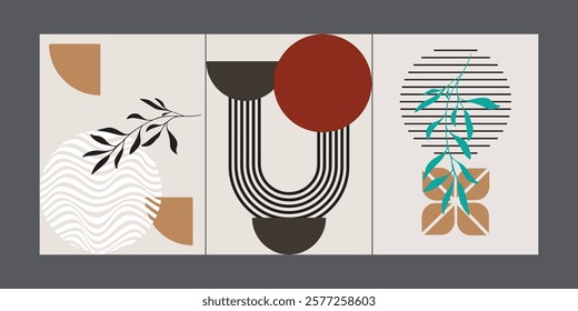 Modern poster geometric shape abstract background for design and creative, printable and easy to edit