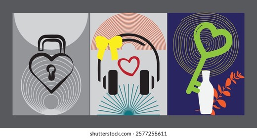 Modern poster geometric shape abstract background for design and creative, printable and easy to edit