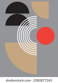 Modern poster geometric shape abstract background for design and creative, printable and easy to edit