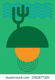 Modern poster geometric shape abstract background for design and creative, printable and easy to edit