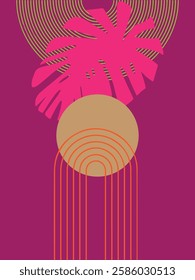 Modern poster geometric shape abstract background for design and creative, printable and easy to edit