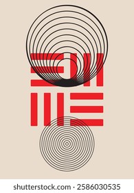 Modern poster geometric shape abstract background for design and creative, printable and easy to edit