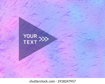 Modern poster glitch holographic vector layout design. Club party placard abstract backdrop. Fashionable glitch hologram gradient background for poster.