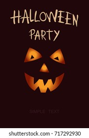 A modern poster with Halloween. Vector illustration for design of invitations, postcards, leaflets, brochures, flyers. Template for your holiday and party.