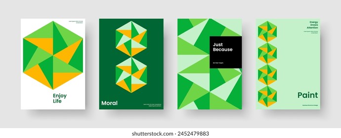 Modernes Plakatlayout. Geometrisches Flyer-Design. Vorlage des isolierten Berichts. Broschüre. Banner. Hintergrund. Buchumschlag. Geschäftspräsentation. Portfolio. Broschüre. In: Journal. Newsletter. In: Magazine. Notizbuch