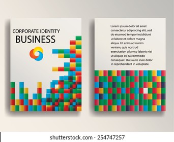 Modern Poster . Layout Magazine Design . Futuristic Background . 