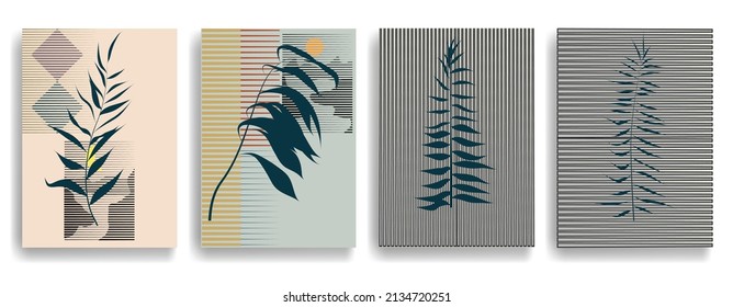 Modern poster with minimalist design elements . Grunge textured circles in Boho art style  . Wall art , home deco . Vector abstract shape.