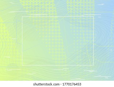 Modern poster template. Abstract background with dynamic linear waves. Creative Wallpaper. Vector illustration in flat style.