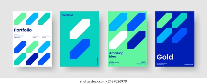 Moderne Poster-Vorlage. Creative Banner-Layout. Geometrisches Flyer-Design. Buchumschlag. Hintergrund. Broschüre. Bericht. Geschäftspräsentation. In: Magazine. In: Journal. Merkblatt. Werbung. Portfolio