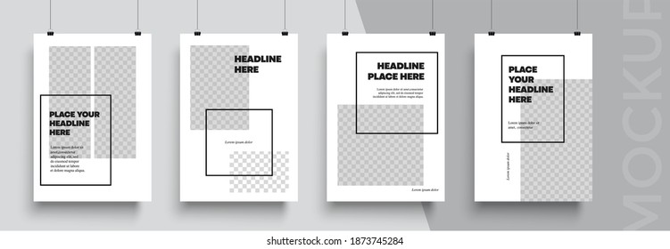 Modern poster template. Easy to adapt to brochure, annual report, magazine, poster, card, corporate presentation, portfolio, flyer, banner, website, app