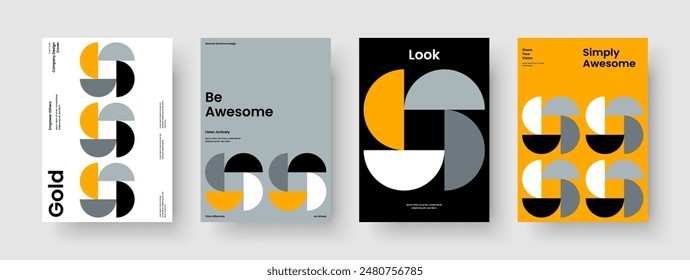 Moderne Poster-Vorlage. Geometrisches Flyer-Design. Kreatives Berichtslayout. Geschäftspräsentation. Buchumschlag. Hintergrund. Broschüre. Banner. Handzettel Werbung. Newsletter. Notebook. Brande Identität