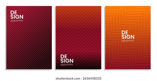 Modern poster template set with geometric patterns. Creative abstract shapes. suitable for backgrounds, cover, pattern designs for fashion, packaging, and digital artwork.