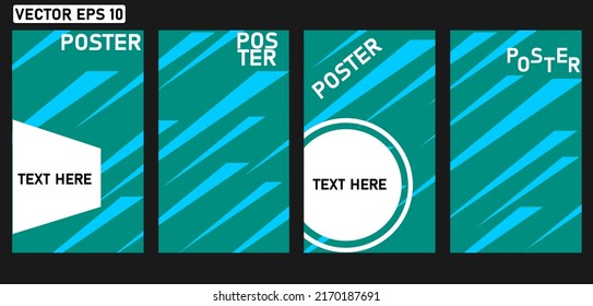 Modern Poster Template For Sport Background, Vector Design.
