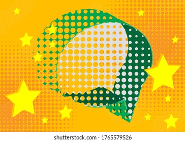 Modern poster template, street style urban speech bubble backdrop. Abstract comic book geometric pattern. Grunge texture background. Creative Wallpaper.