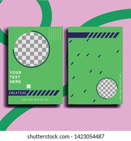 Modern poster for website and print