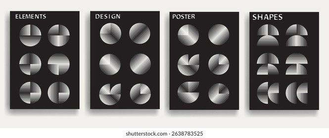 Modern posters . Vector design composition with various geometric shapes . Abstract contemporary art . Vector art brochures
