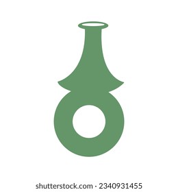 Modern pottery shape recolorable vector element