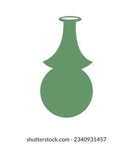 Modern pottery shape recolorable vector element