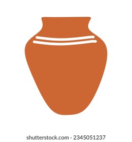 Modern pottery shape recolorable vector element