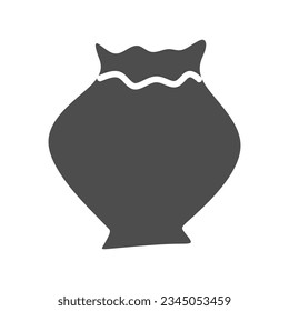 Modern pottery shape recolorable vector element
