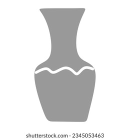Modern pottery shape recolorable vector element