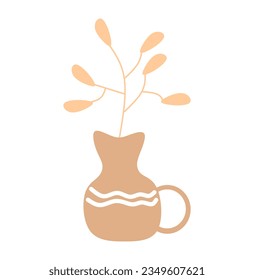 Elemento colorablevector de forma de cerámica moderna