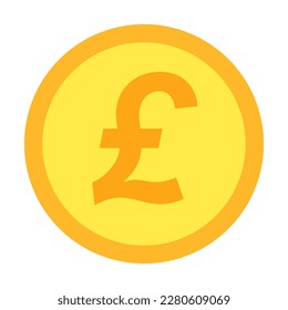 Modern pound sterling Icon. Vector.